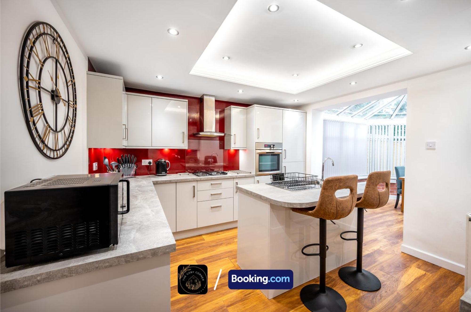Ferienwohnung Cosy 3-Bed House, Garden & Free Parking In Stretford Manchester Exterior foto
