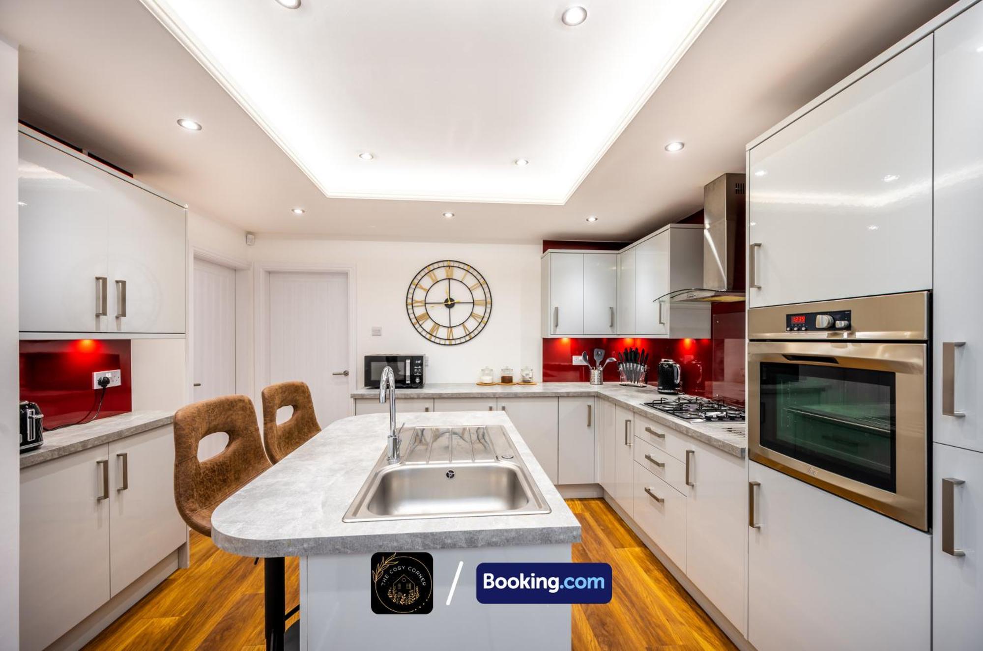 Ferienwohnung Cosy 3-Bed House, Garden & Free Parking In Stretford Manchester Exterior foto