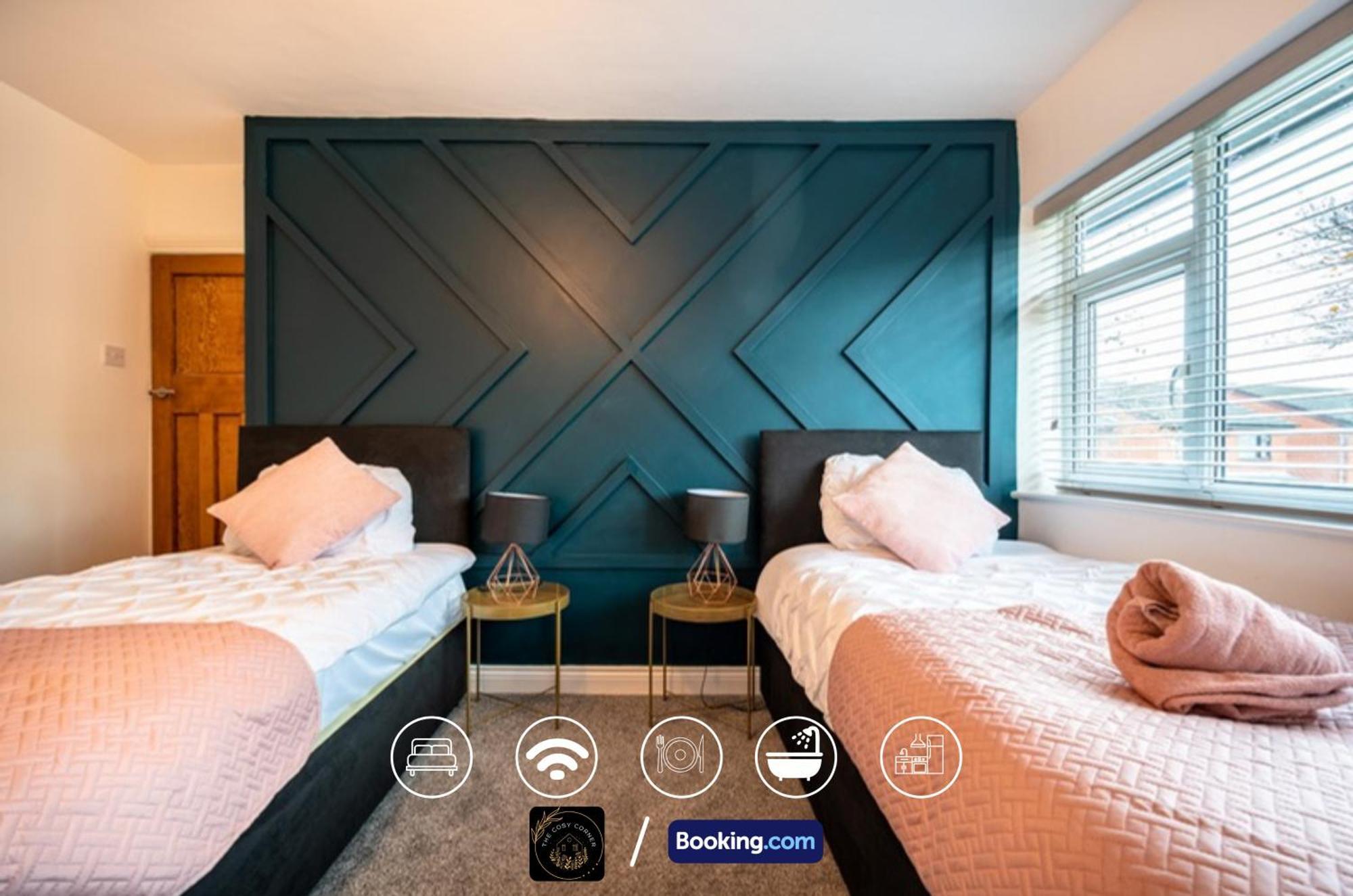 Ferienwohnung Cosy 3-Bed House, Garden & Free Parking In Stretford Manchester Exterior foto